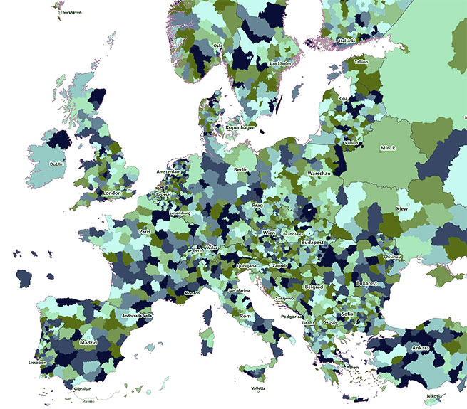 Easymap Europe Map