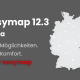Beitragsbild zum Blogartikel über easymap 12.3 mit Hinweis auf die neuen Funktionen des Releases.