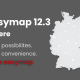 Featured image for the blog post about easymap 12.3 highlighting the new features of the release.