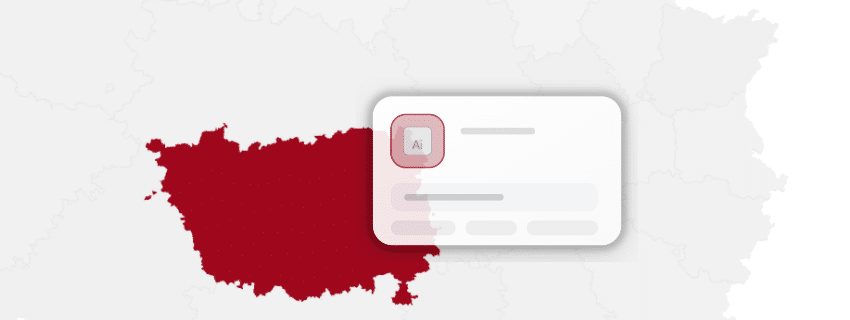 Der easymap KI-Chat Gebietsanalyse in easymap mit integriertem KI-Chat und Assistenzpanel